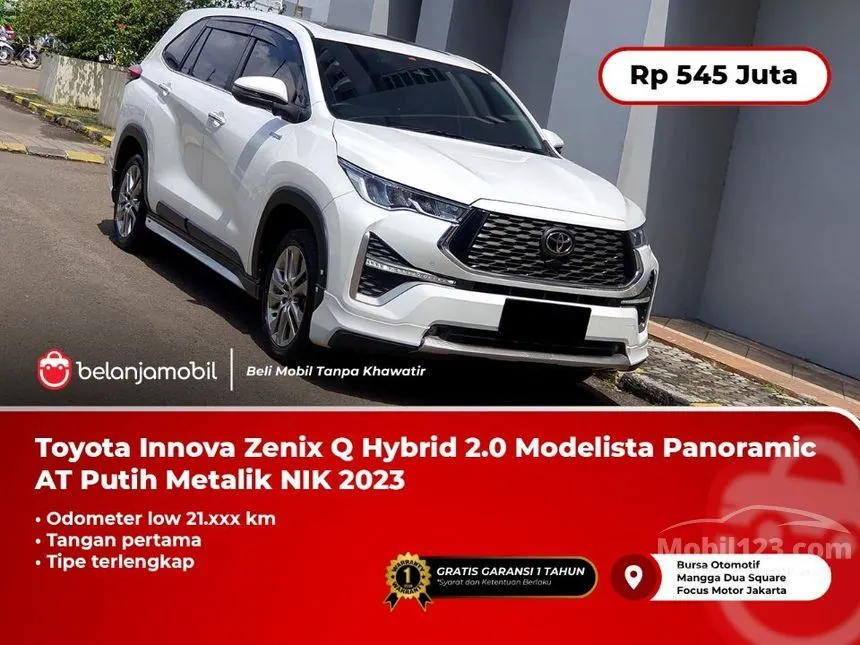 Jual Mobil Toyota Kijang Innova Zenix 2023 Q HV TSS ( Premium Color) 2.0 di DKI Jakarta Automatic MPV Putih Rp 545.000.000