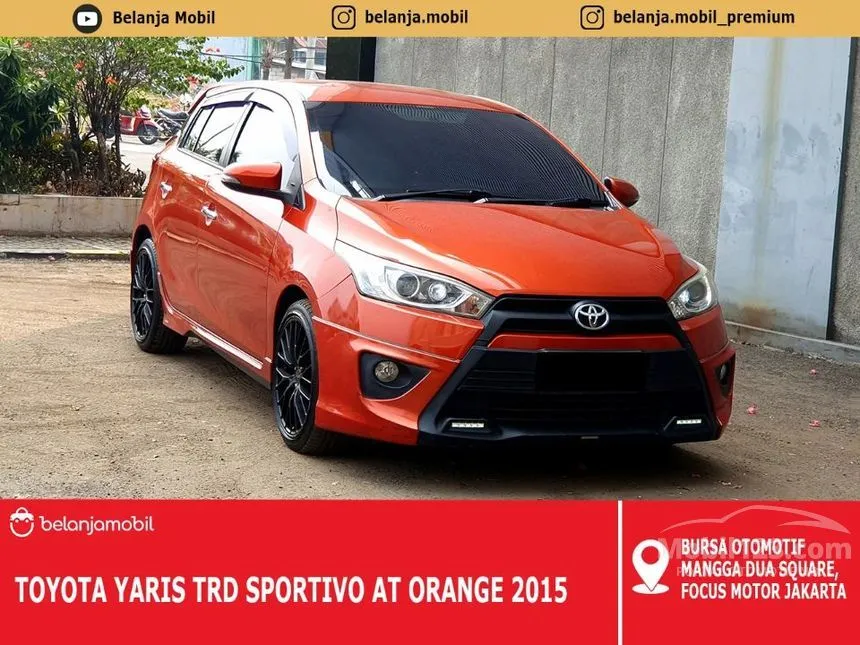 Jual Mobil Toyota Yaris 2015 TRD Sportivo 1.5 di Jawa Barat Automatic Hatchback Orange Rp 136.000.000