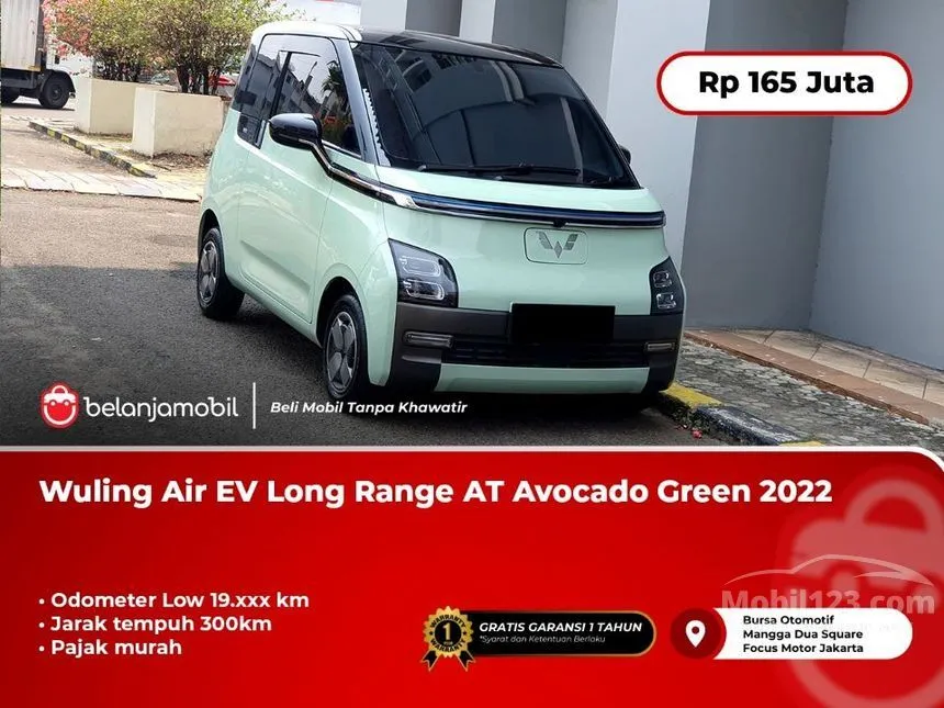 Jual Mobil Wuling Air EV 2022 Long Range di DKI Jakarta Automatic Hatchback Hijau Rp 165.000.000