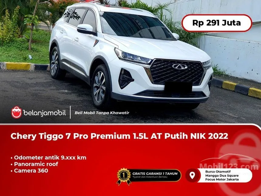 Jual Mobil Chery Tiggo 7 Pro 2022 Premium 1.5 di DKI Jakarta Automatic SUV Putih Rp 291.000.000