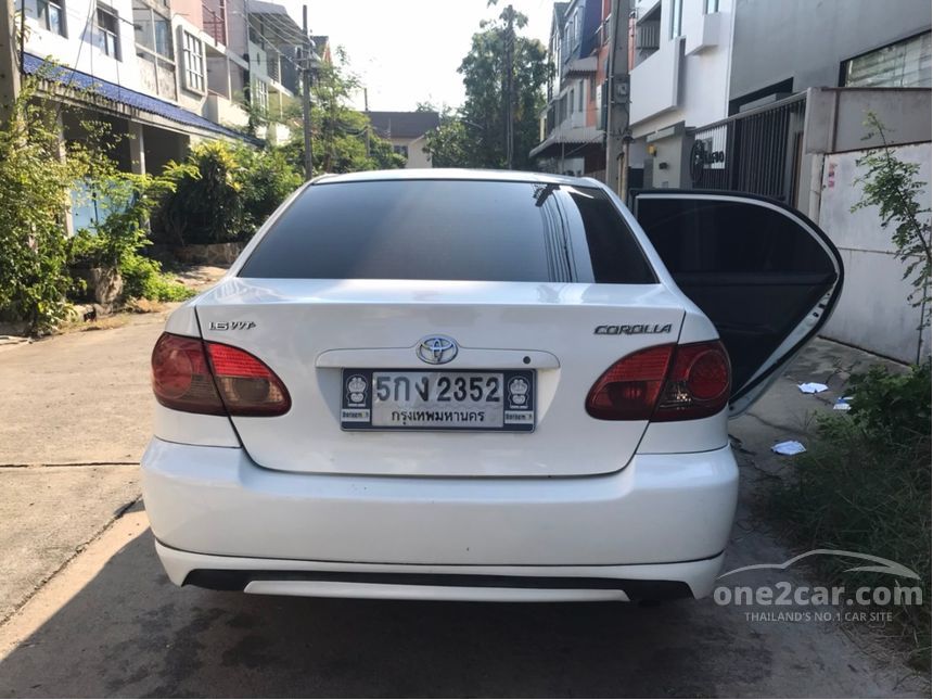 Toyota Corolla Altis 2003 J 1.6 in กรุงเทพและปริมณฑล Manual Sedan สีขาว ...