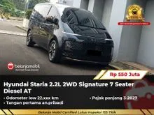 2024 Hyundai Staria 2.2 Signature 7 MPV Diesel AT Hitam NIK 2024 [ LOW KM 22RB ]