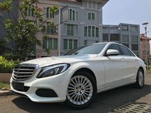 2015 Mercedes-Benz C250 2.0 Exclusive Sedan Reg.2016 White On Black Sunroof Audio Burnsmester Km39rb Record TDP.175JT