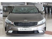 Discount Max RM 15,000 Highest + No Hidden Price 2017 Kia Cerato 1.6 K3 Sedan (A) - Free Premium Tint