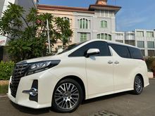 2015 Toyota Alphard 2.5 G S C Package Van Wagon SC CBU Full Option Nik2015 White On Black Km20rb Antik Sunroof Pilot Seat PBD Bodykit TDP.175JT