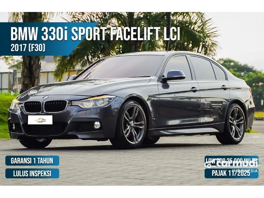 Jual Mobil BMW 330i 2016 M Sport 2.0 di Banten Automatic Sedan Abu