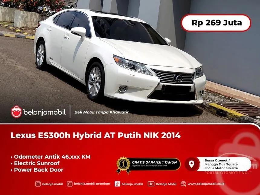 Jual Mobil Lexus ES 300h 2014 2.5 di DKI Jakarta Automatic Sedan Putih Rp 269.000.000