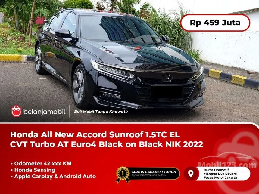 Jual Mobil Honda Accord 2022 1.5 di DKI Jakarta Automatic Sedan Hitam Rp 459.000.000