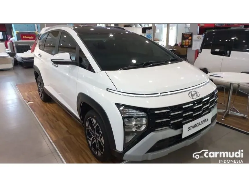 Jual Mobil Hyundai Stargazer X 2024 Prime 1.5 di Banten Automatic Wagon Putih Rp 320.900.000