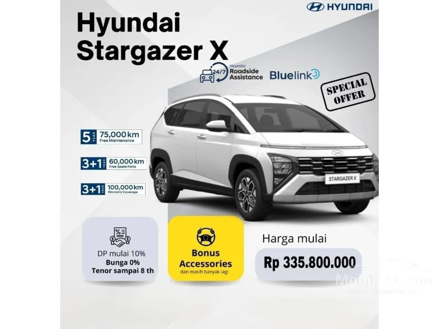 Jual Mobil Hyundai Stargazer X 2024 Prime 1.5 di DKI Jakarta Automatic Wagon Putih Rp 316.000.000