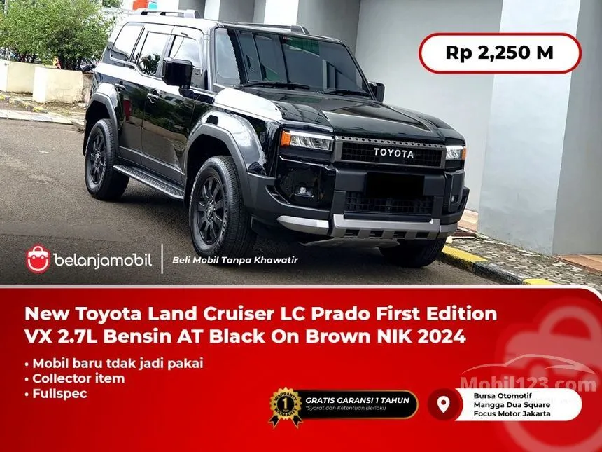 Jual Mobil Toyota Land Cruiser Prado 2024 VX First Edition 2.7 di DKI Jakarta Automatic SUV Hitam Rp 2.250.000.000