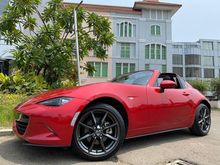 2017 Mazda MX-5 2.0 SKYACTIV-G Fastback Cabrio Hard Top Reg.2018 Red Hot On Black Km1000 Perfect ATPM Warranty TDP.250JT