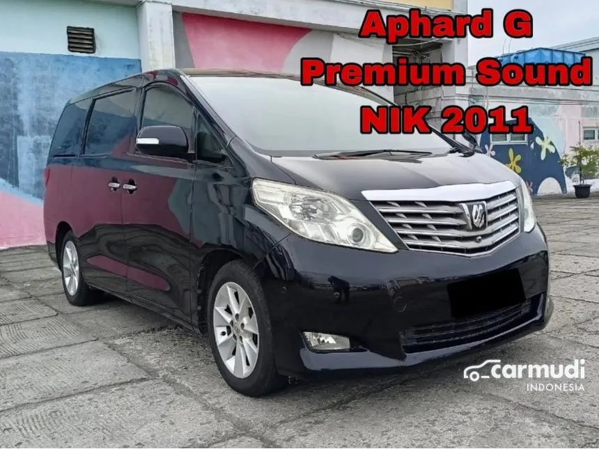 Jual Mobil Toyota Alphard 2011 G 2.4 di DKI Jakarta Automatic MPV Hitam Rp 225.000.000