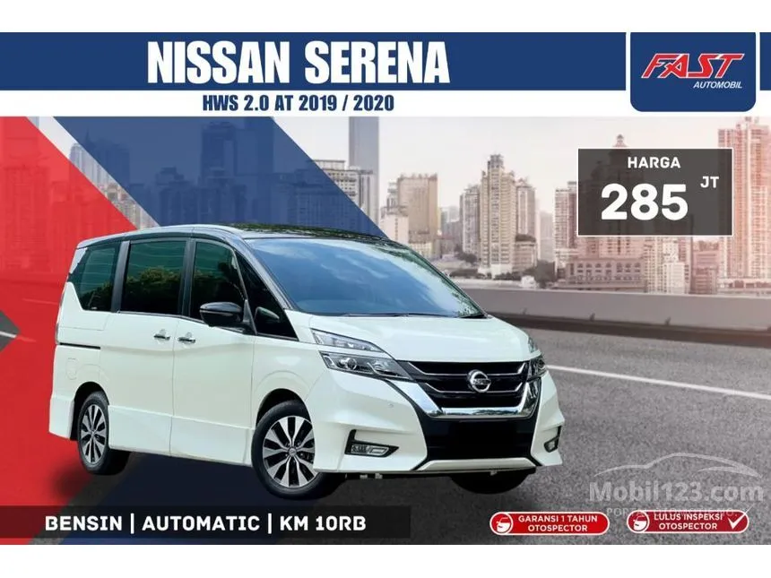 Jual Mobil Nissan Serena 2019 Highway Star 2.0 di Jawa Barat Automatic MPV Putih Rp 285.000.000