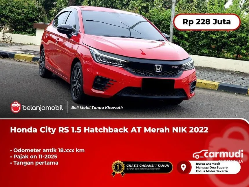 Jual Mobil Honda City 2022 RS 1.5 di DKI Jakarta Automatic Hatchback Merah Rp 228.000.000