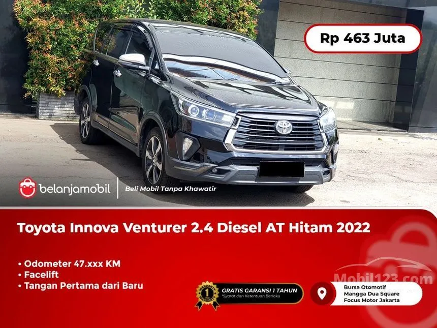 Jual Mobil Toyota Innova Venturer 2022 2.4 di Banten Automatic Wagon Hitam Rp 463.000.000