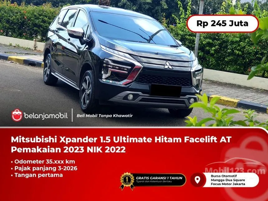 Jual Mobil Mitsubishi Xpander 2022 Ultimate 1.5 di DKI Jakarta Automatic MPV Hitam Rp 245.000.000