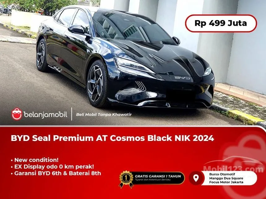 Jual Mobil BYD Seal 2024 Premium Extended Range di DKI Jakarta Automatic Sedan Hitam Rp 499.000.000