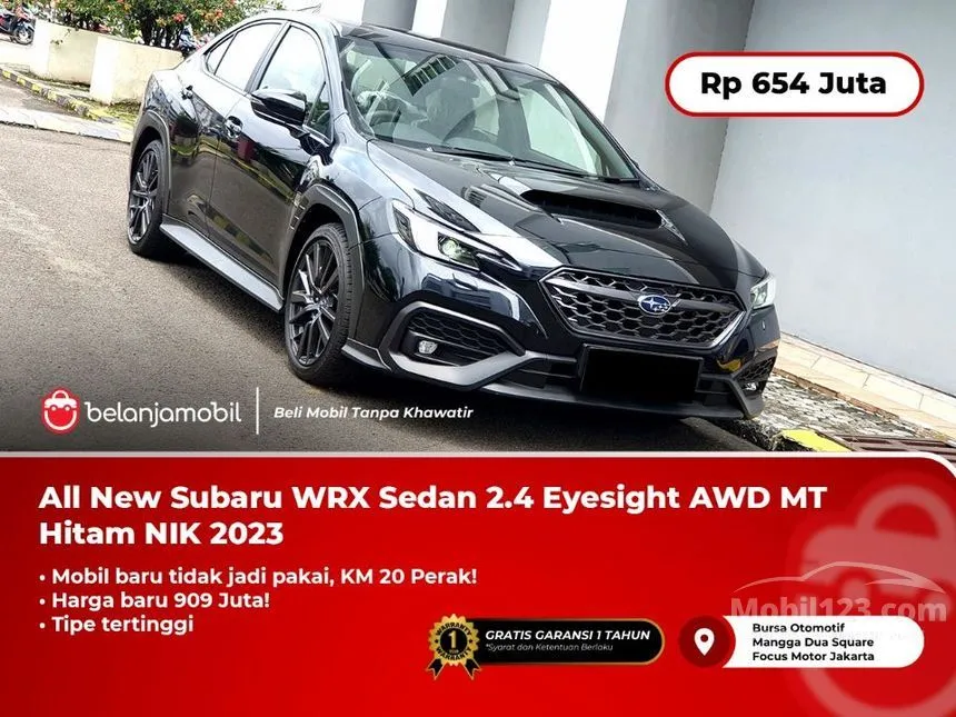 Jual Mobil Subaru WRX 2023 TS Eyesight 2.4 di Jawa Barat Automatic Sedan Hitam Rp 654.000.000