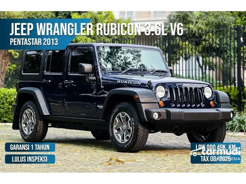 Jual Mobil Jeep Wrangler 2013 Rubicon Unlimited 4 Door 3.6 di Banten Automatic SUV Hitam Rp 900.000.000
