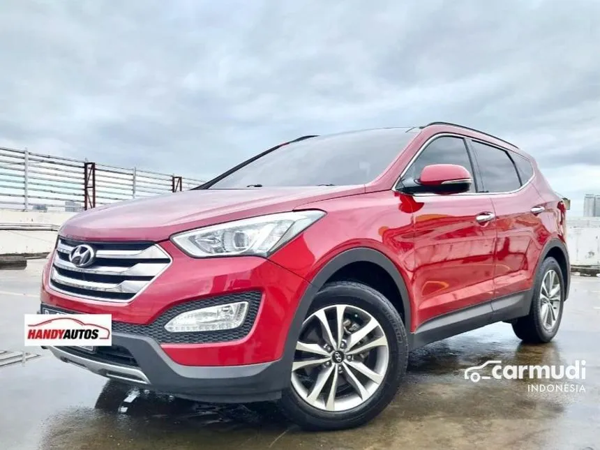 Jual Mobil Hyundai Santa Fe 2015 Dspec 2.4 di Banten Automatic SUV Merah Rp 239.000.000