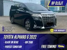 2022 Toyota Alphard 2.5 G MPV Black on Beige Hitam