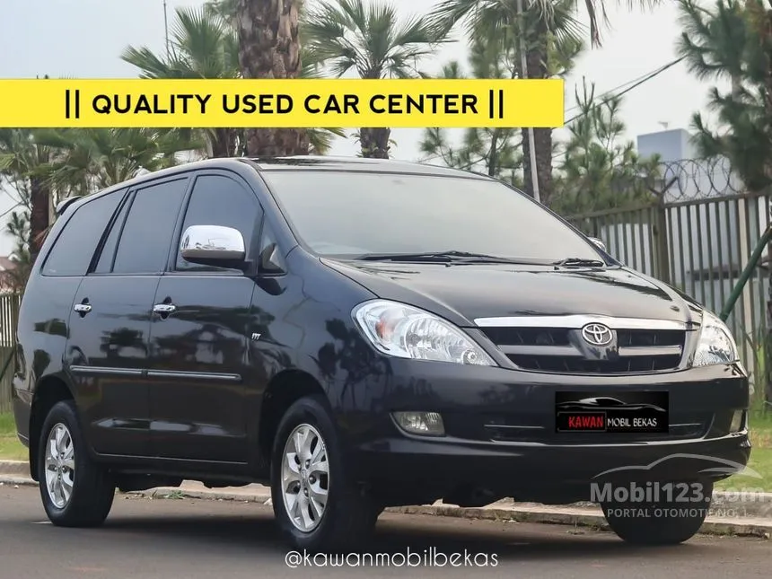 Jual Mobil Toyota Kijang Innova 2005 V 2.0 di Banten Automatic MPV Hitam Rp 91.000.000