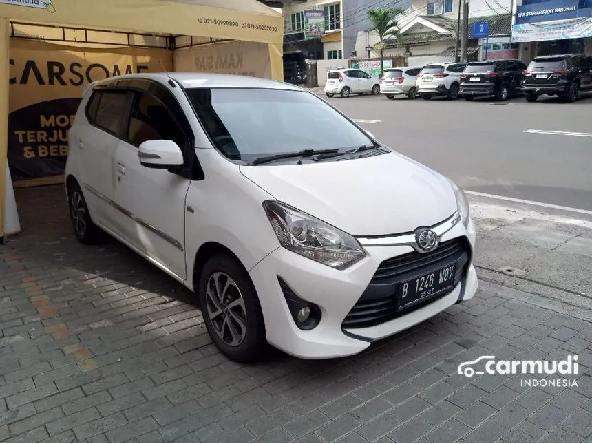 Jual Mobil Toyota Agya 2017 G 1.2 di Banten Automatic Hatchback Putih Rp 115.000.000