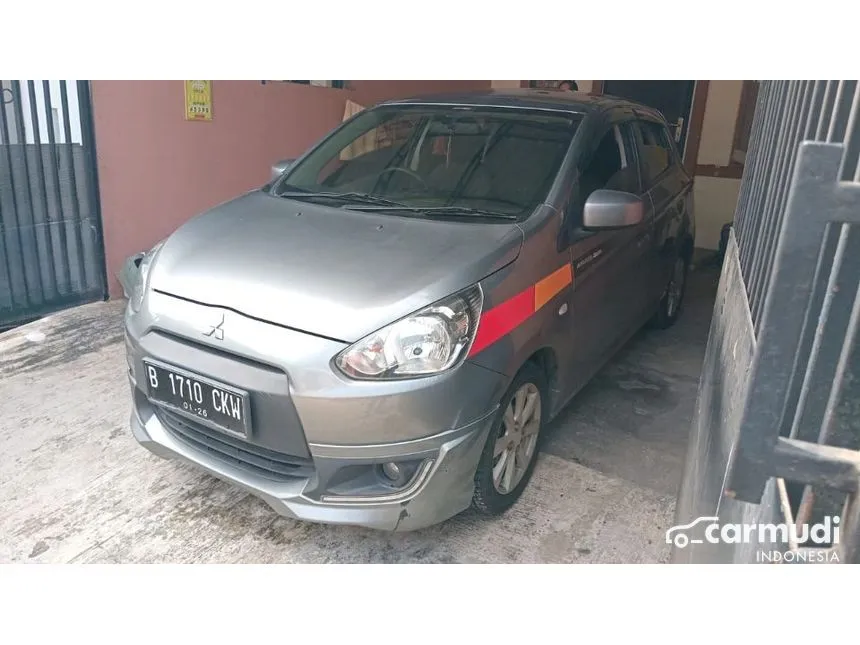 Jual Mobil Mitsubishi Mirage 2015 GLS 1.2 di Jawa Barat Automatic Hatchback Silver Rp 102.000.000