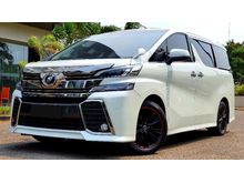 2015 Toyota Vellfire 2.5 ZG Van Wagon Alles Transformers CBU IU Japan White on Black, LOW KM 40Ribuan JOSS BANGET, PAJAK PANJANG, SIAP PAKAI