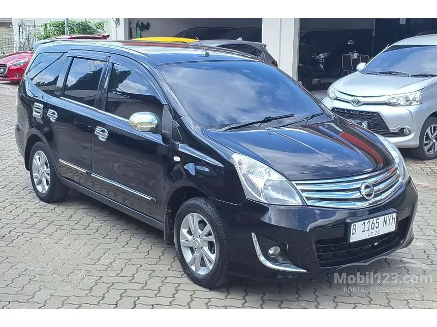 Jual Mobil Nissan Grand Livina 2013 XV 1.5 di Banten Automatic MPV Hitam Rp 86.000.000