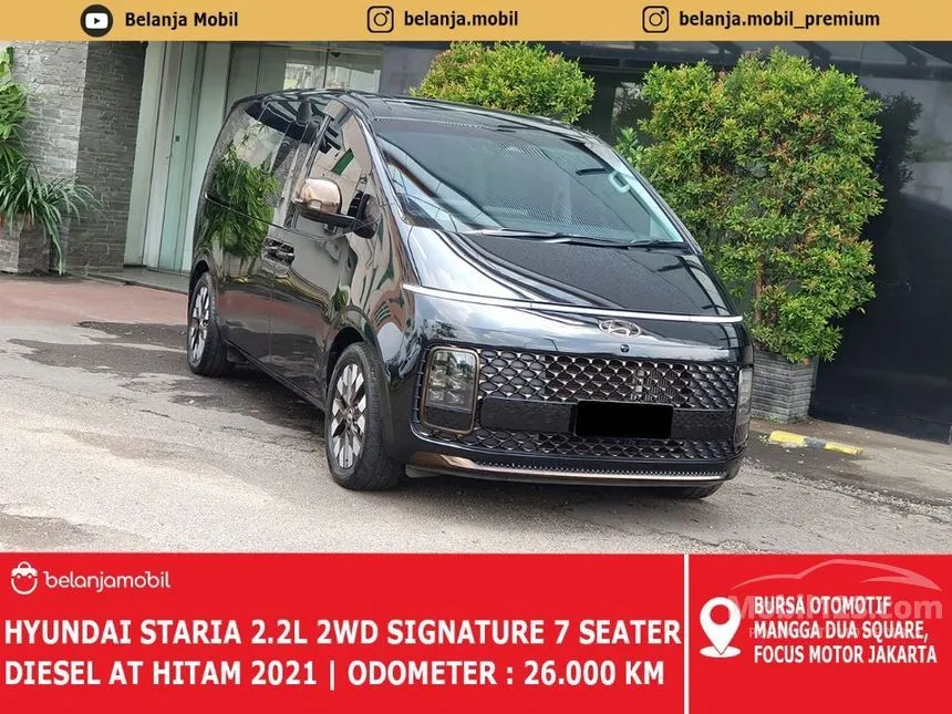 Jual Mobil Hyundai Staria 2021 Signature 7 2.2 di DKI Jakarta Automatic MPV Hitam Rp 672.000.000