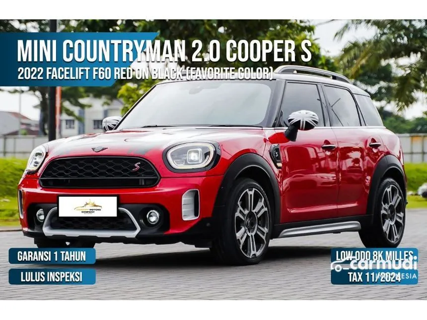 Jual Mobil MINI Countryman 2022 Cooper S 2.0 di Banten Automatic SUV Merah Rp 649.000.000