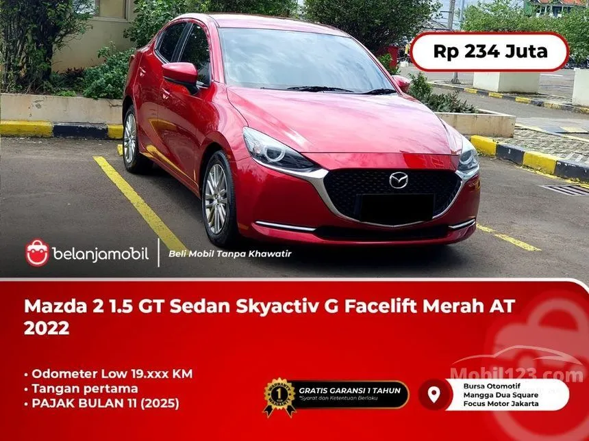 Jual Mobil Mazda 2 2022 1.5 di DKI Jakarta Automatic Sedan Merah Rp 234.000.000