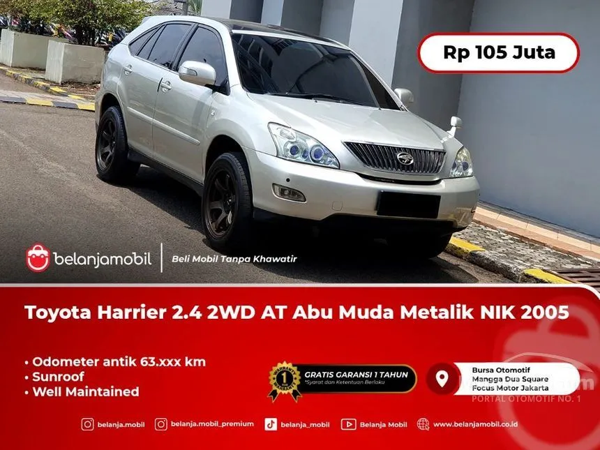 Jual Mobil Toyota Harrier 2005 240G 2.4 di DKI Jakarta Automatic SUV Abu