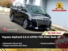 2021 Toyota Alphard 2.5 G MPV ATPM TSS Pilot Seat AT Black On Beige NIK 2021