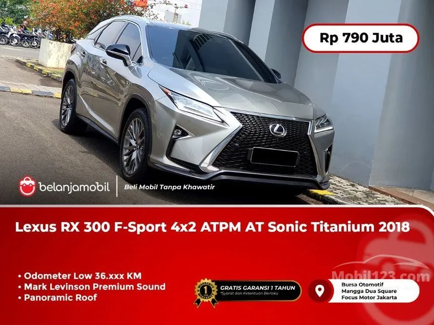 Jual Mobil Lexus RX 300 2018 F Sport 2.0 di DKI Jakarta Automatic SUV Abu