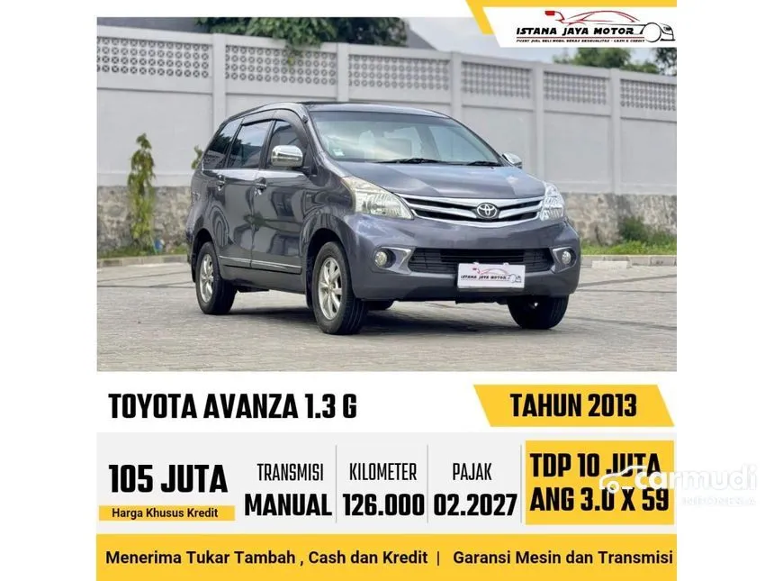 2013 Toyota Avanza G MPV