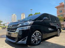 VELLFIRE 2.5 G ATPM 2018 BLACK ON BLACK TDP 250JT