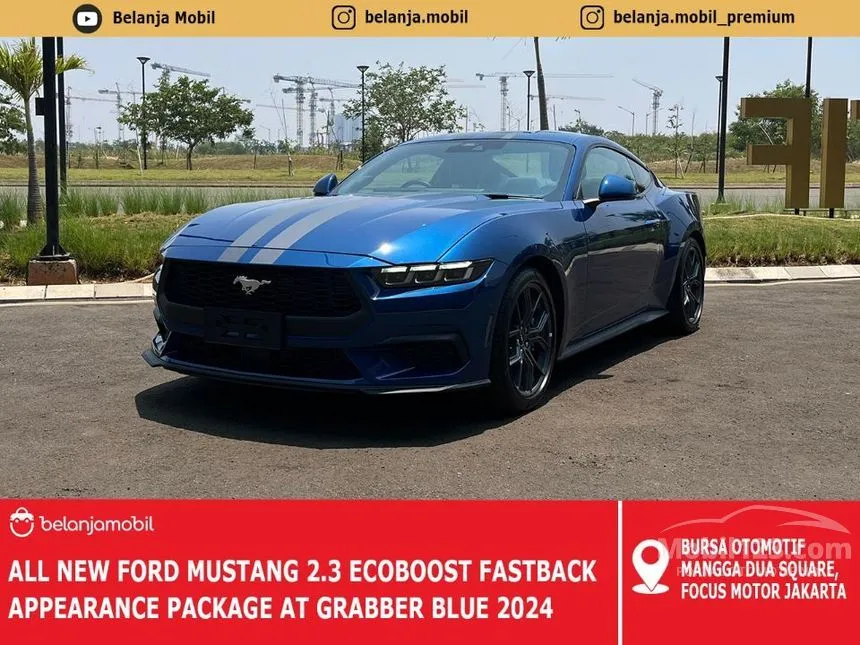 Jual Mobil Ford Mustang 2024 EcoBoost 2.3 di Jawa Barat Automatic Fastback Biru Rp 1.550.000.000