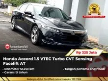 2020 Honda Accord 1.5 Sedan VTEC Turbo CVT Sensing Facelift AT Hitam 2020 [ GARANSI 5TH ]