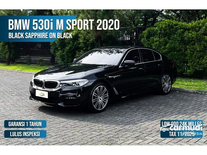 Jual Mobil BMW 530i 2019 M Sport 2.0 di Banten Automatic Wagon Hitam Rp 675.000.000