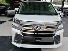 TOYOTA VELLFIRE ZG EDITION 2.5L UNREGISTER 2016 JAPAN SPEC SUNROOF