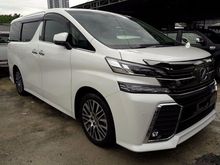 2015 Toyota Vellfire 2.5 ZG SUNROOF LOCAL AP FULL SPEC UNREG 2015 15