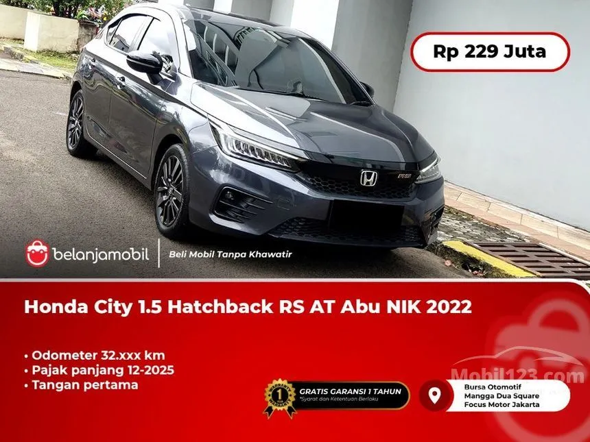Jual Mobil Honda City 2022 RS 1.5 di Banten Automatic Hatchback Abu