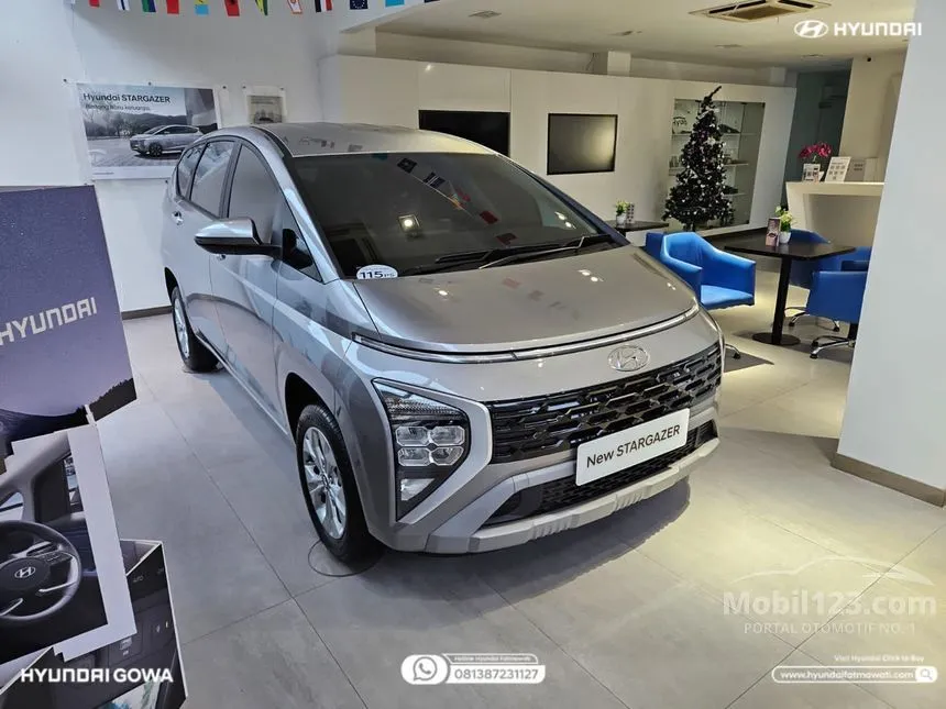 Jual Mobil Hyundai Stargazer 2024 Essential 1.5 di Banten Automatic Wagon Abu