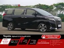 2018 Toyota Alphard 2.5 G MPV Facelift CBU Odo 64 Rbuan Pajak Panjang (TDP MINIM) HOT ITEMS