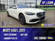 2023 Mercedes-Benz S450L 3.0 Luxury 4MATIC Sedan White on Orange Putih Mercy S450 L S 450L 450
