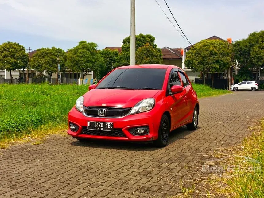 Jual Mobil Honda Brio 2016 Satya E 1.2 di Jawa Barat Manual Hatchback Merah Rp 110.000.000