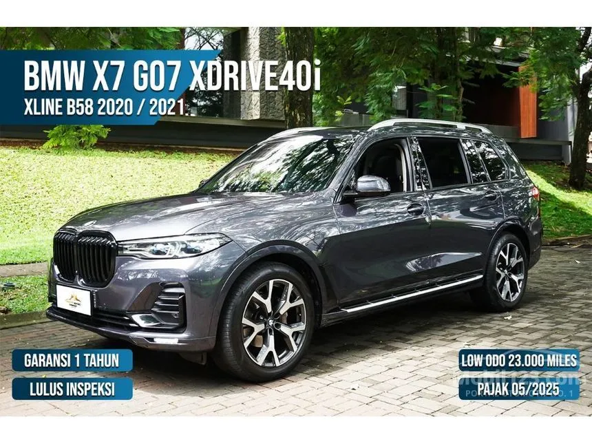 Jual Mobil BMW X7 2021 xDrive40i Pure Excellence 3.0 di Banten Automatic Wagon Abu